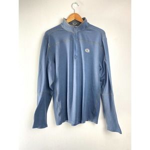 Storm Creek Quarter Zip Jacket Blue Long Sleeve Casual Large